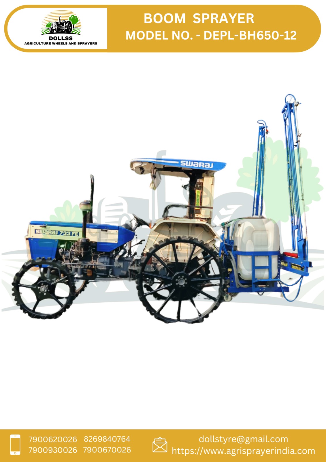 Tractor sprayer pump