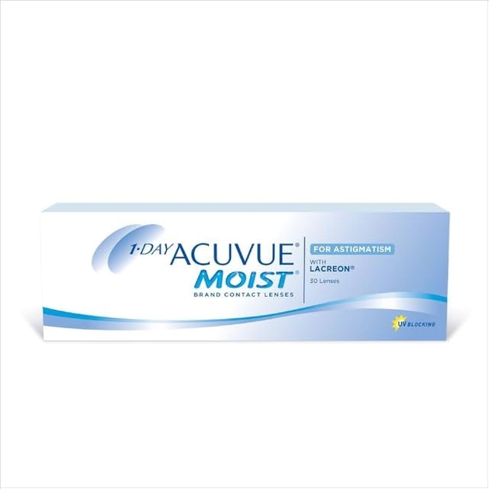 Johnson & Johnson Acuvue 1-Day Moist for Astigmatism Daily Contact Lens (30 Lens/Box)