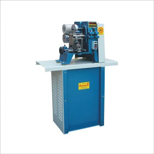 Semi Automatic Edge Polishing Machine - Color: Blue