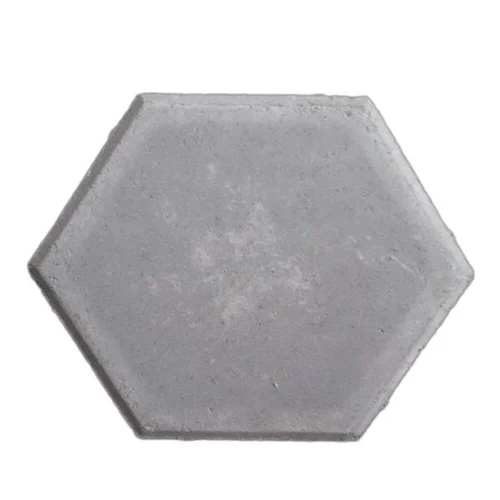 Hexagonal Interlocking Paver Block - Color: Grey