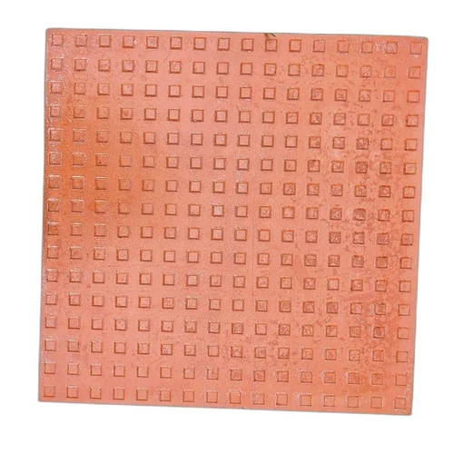 16X16 Cm Square Parking Tile - Color: Browns / Tans