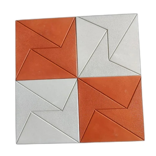 Square Ceramic Car Parking Tile - Color: Whites