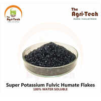 Super Potassium Fulvic Humate Flakes - Color: Black