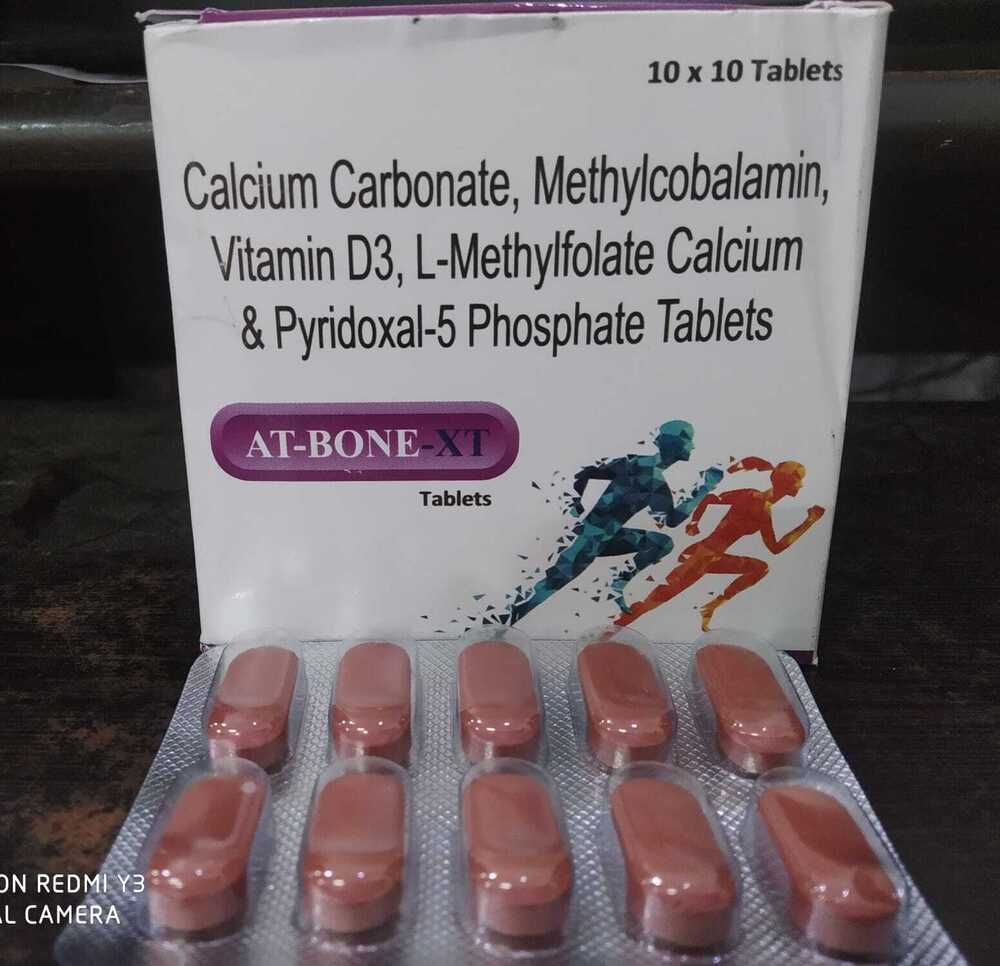 AT-BONE -XT TABLETS CALCIUM CARBONATE ,MRTHYCOBALAMIN D3