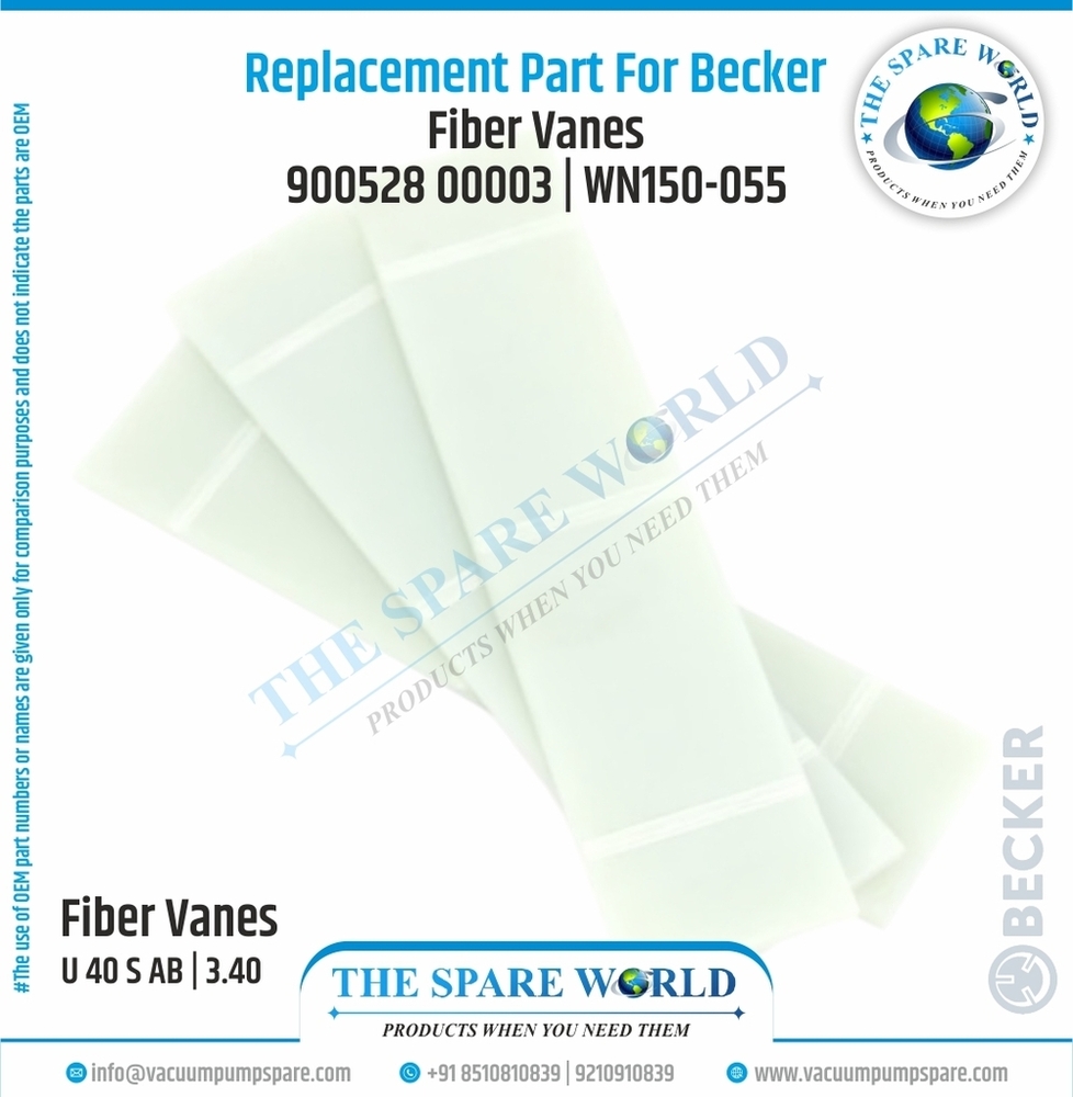 Vane Set For Becker - U 40 S Ab | 3.40 | 3 | Wn150-055 - Chemical Composition: G11