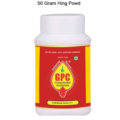 Asafoetida Powder - 50g Premium Quality Brown Hing Blend | FSSAI Certified, Simple Storage, 9 Months Shelf Life