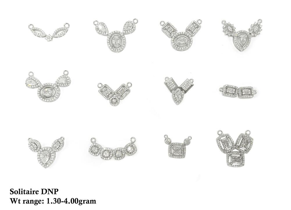 New Design 92.5 Silver Solitaire Pendant