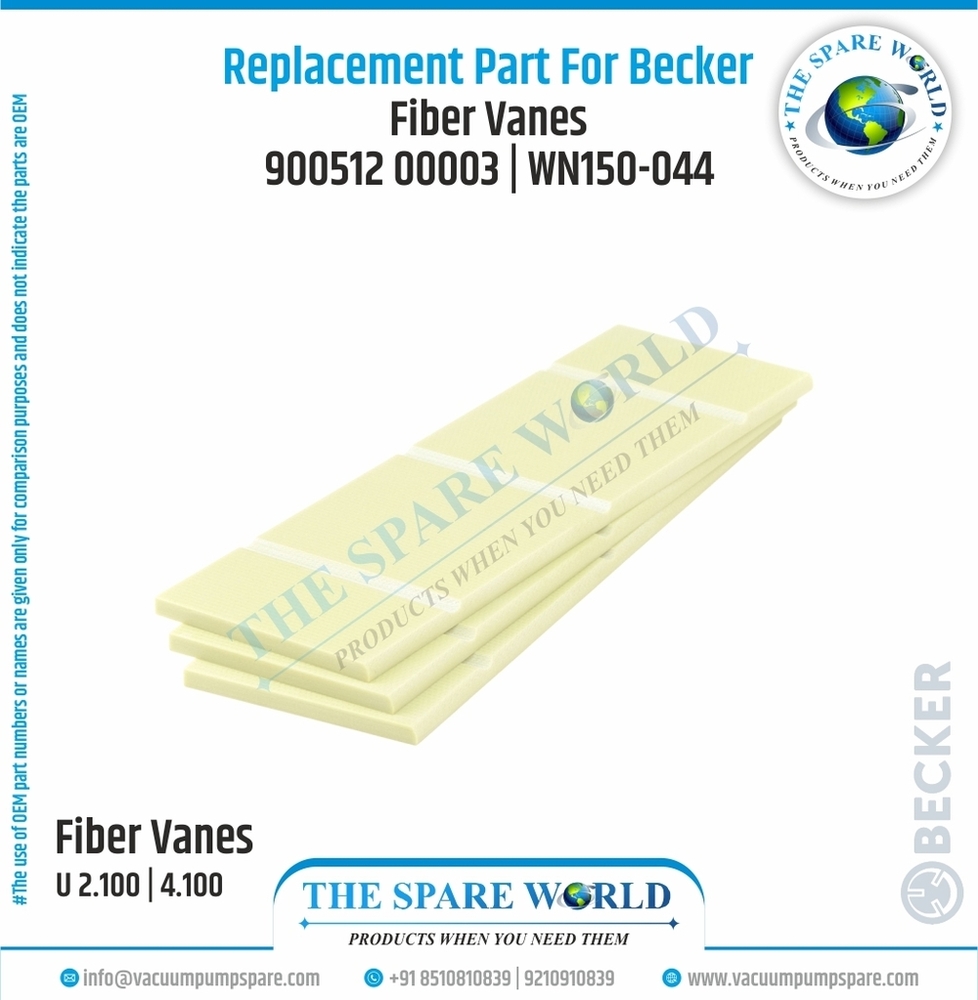 Vane Set For Becker - U 2.100 | 4.100 | 3 | Wn150-044 - Chemical Composition: G11
