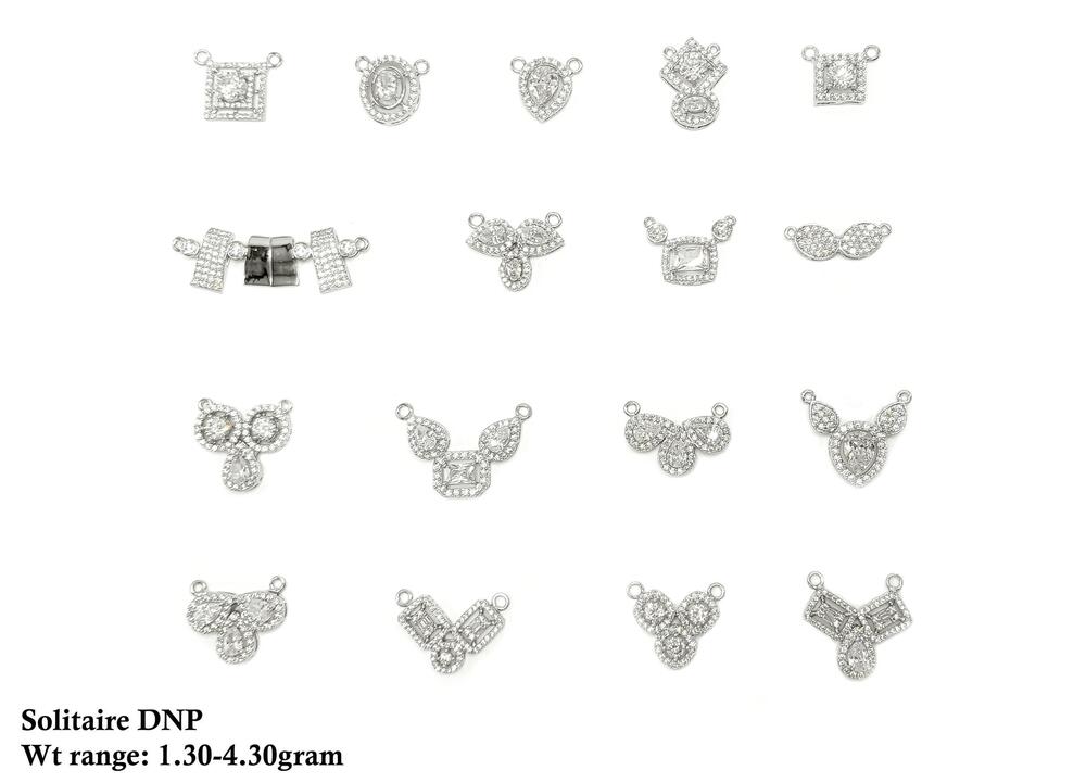 New Silver Solitaire Pendant