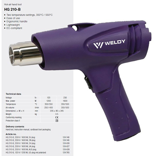 Weldy HG 210 B Machine