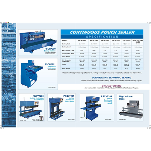 Continuous Pouch Sealer Heavy Duty