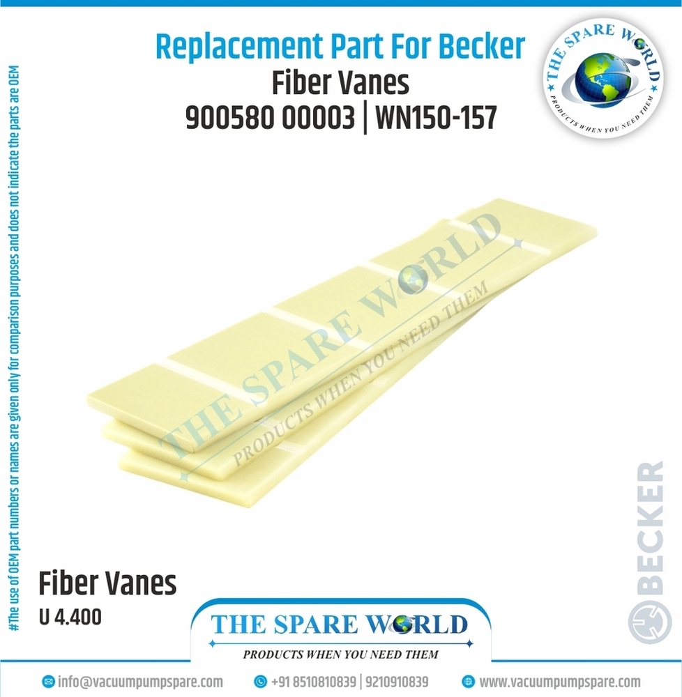 Vane Set For Becker - U 4.400 | 3 | Wn150-157 - Chemical Composition: G11