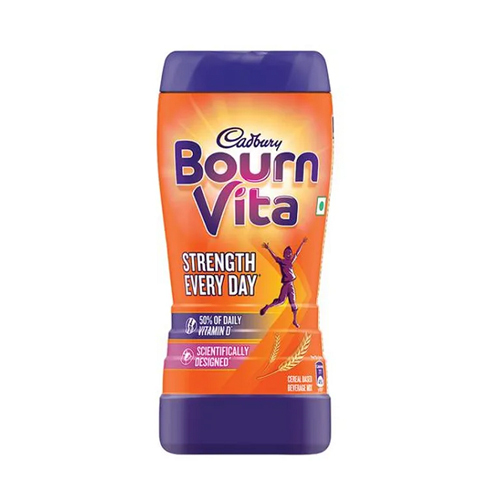 200g Cadbury Bournvita Chocolate Jar - Plastic Bottle Packaging | Contains Essential Minerals, Vitamins, Sweet Chocolate Flavor