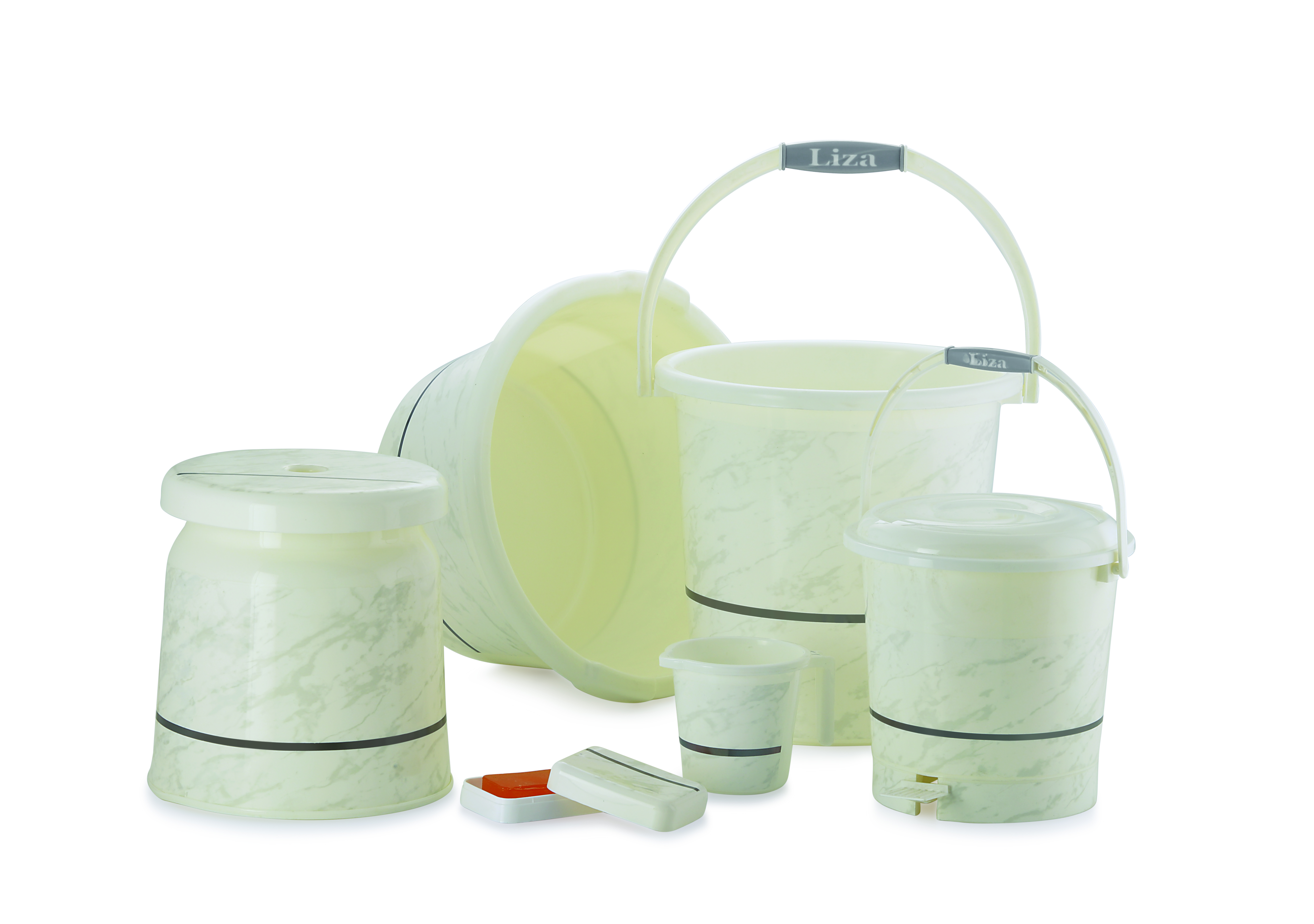 6 Pc Bathroom Set Orry - Finish: Satin