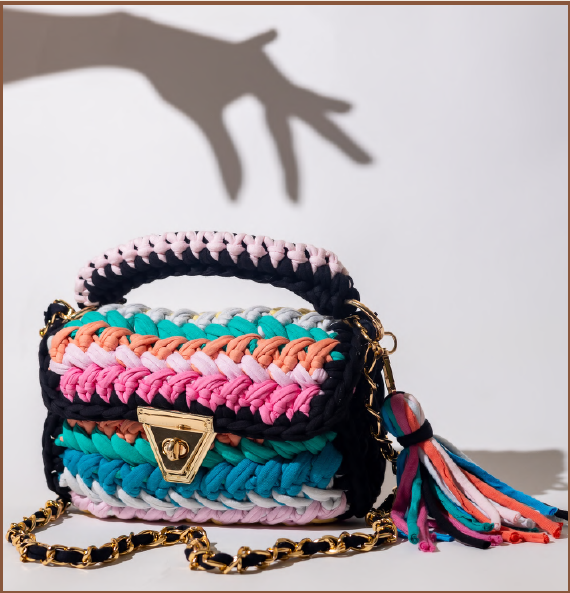 Multicolor Crochet Sling - Basket Type: Gift Basket