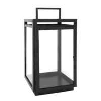 Matt Black Finish Metal Lantern