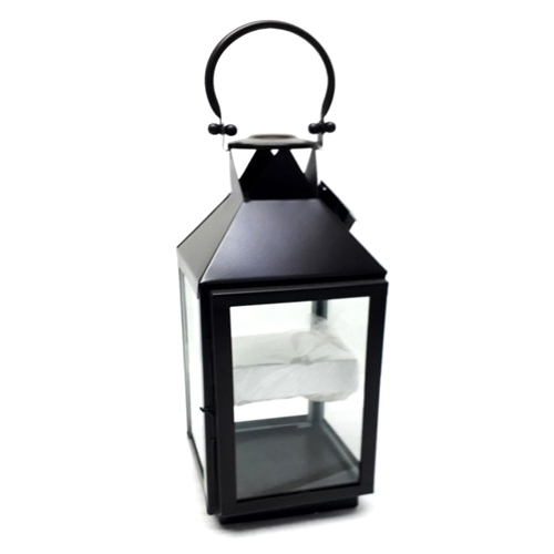 Matt Black Finish Steel Lantern