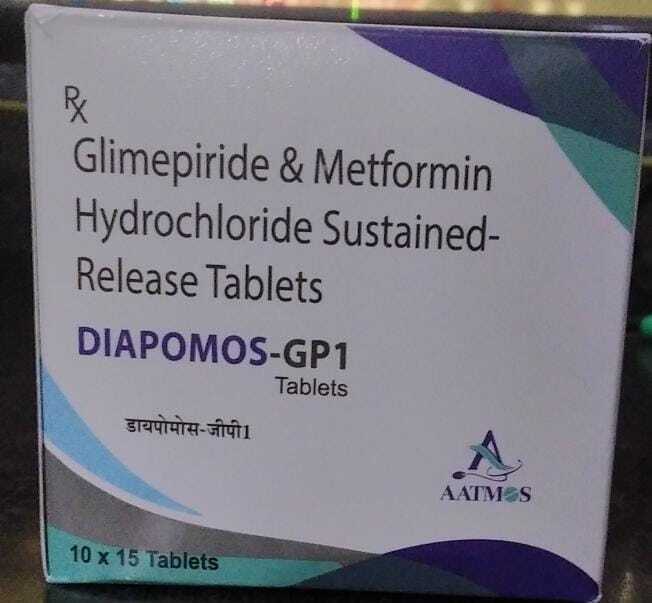 DIAPMOS -GP1 TABLETS GLIMEPIRIDE& METFORMIN HYDROCHLORIDE SUSTAINED RELEASE