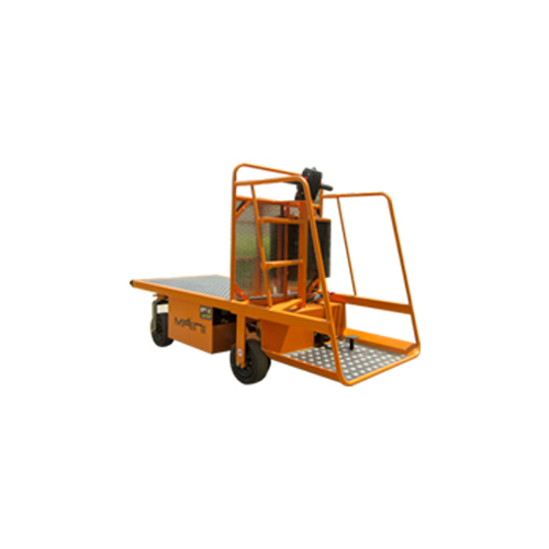 Electric Platform Truck - Standard Size, Vibrant Yellow Color | Industrial-Grade, Heavy Load Capacity, Eco-Friendly Solution, 1-Year Warranty