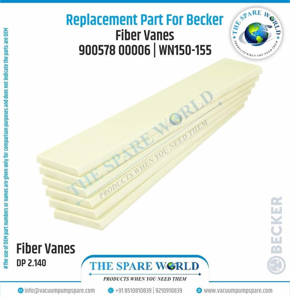 Vane Set For Becker - Dp 2.140 | 6 | Wn150-155 - Chemical Composition: G11