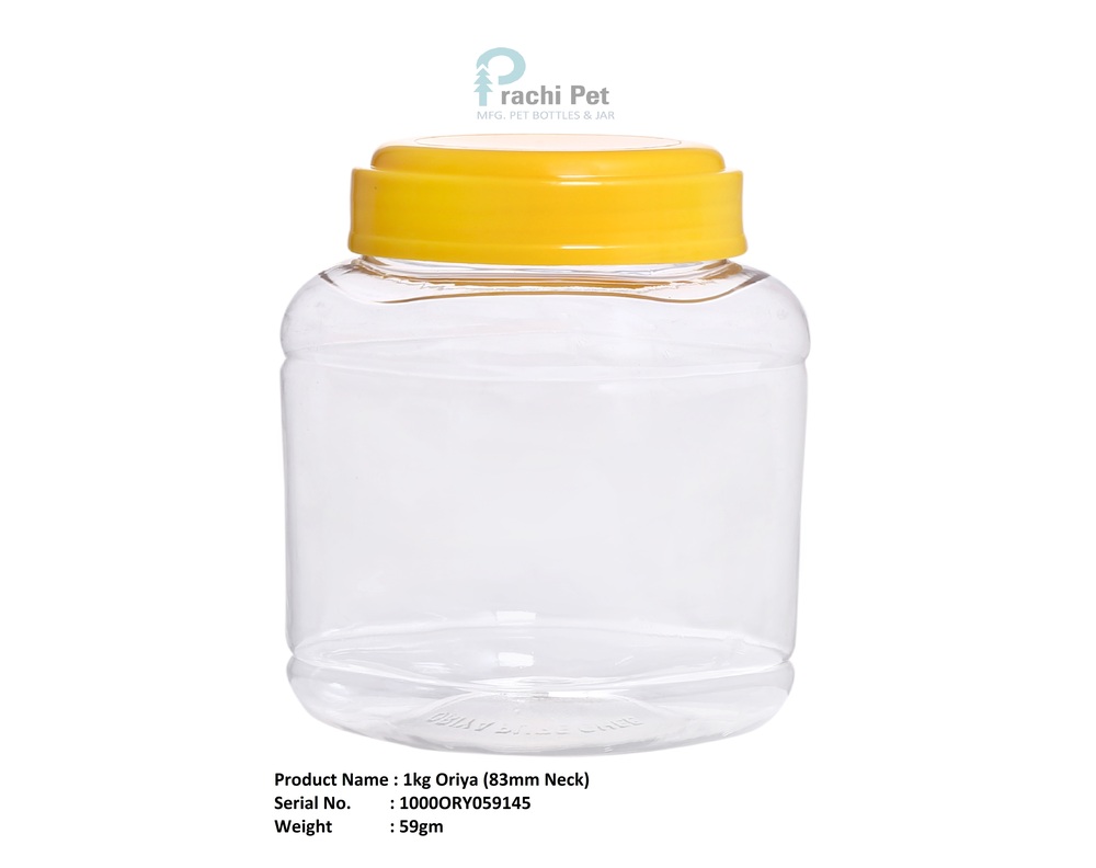 1kg Plastic Pet Jar