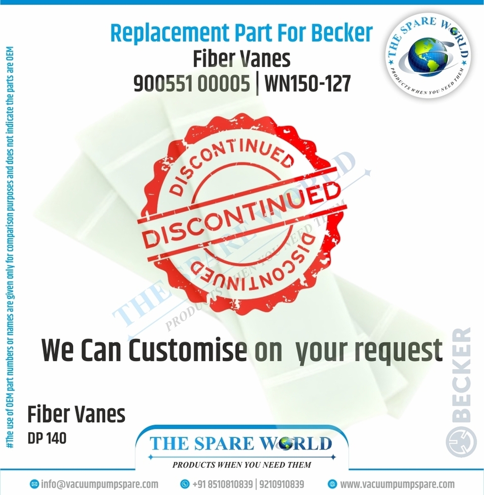 Vane Set For Becker - Dp 140 | 5 | Wn150-127 - Chemical Composition: G11
