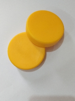 Jcb Stabilizer Nut Pad - Color: Yellow