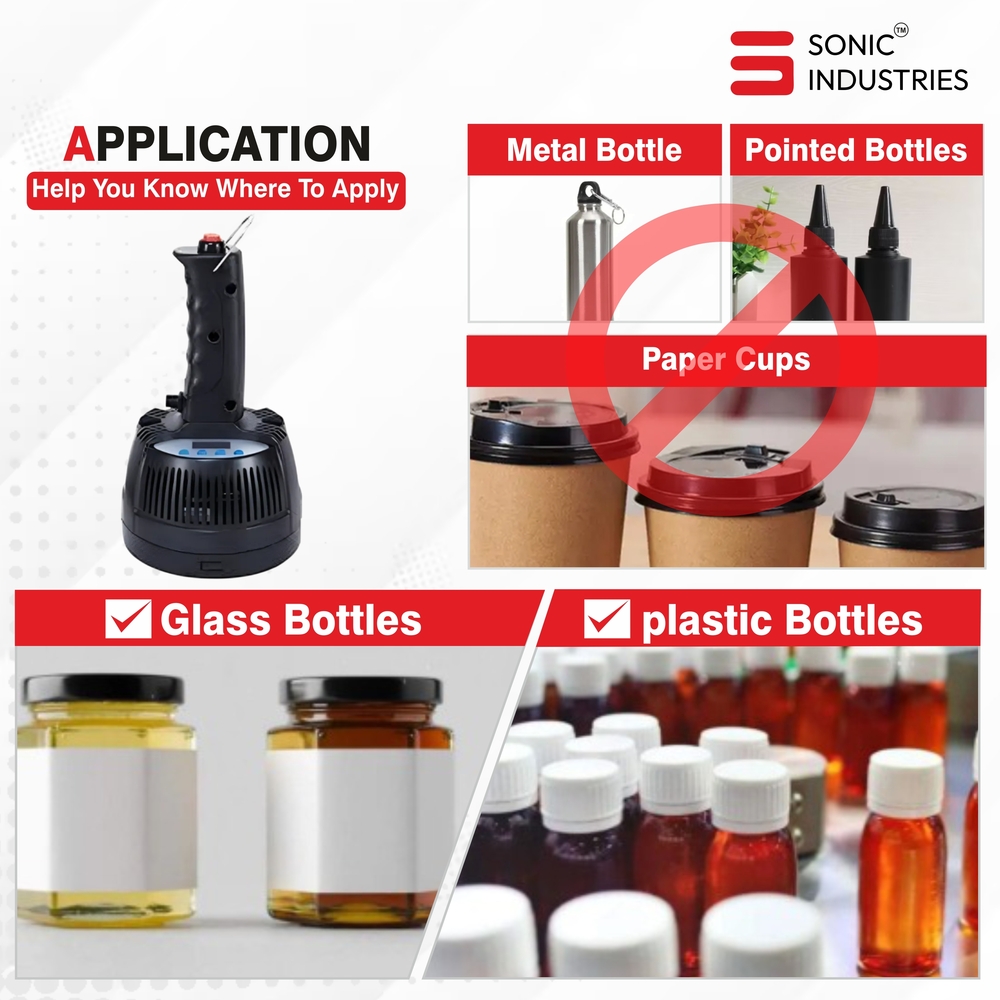 Sonic Industries 900A Handheld Electromagnetic Induction Sealer (20-100mm)