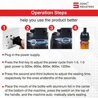 Sonic Industries 900A Handheld Electromagnetic Induction Sealer (20-100mm)