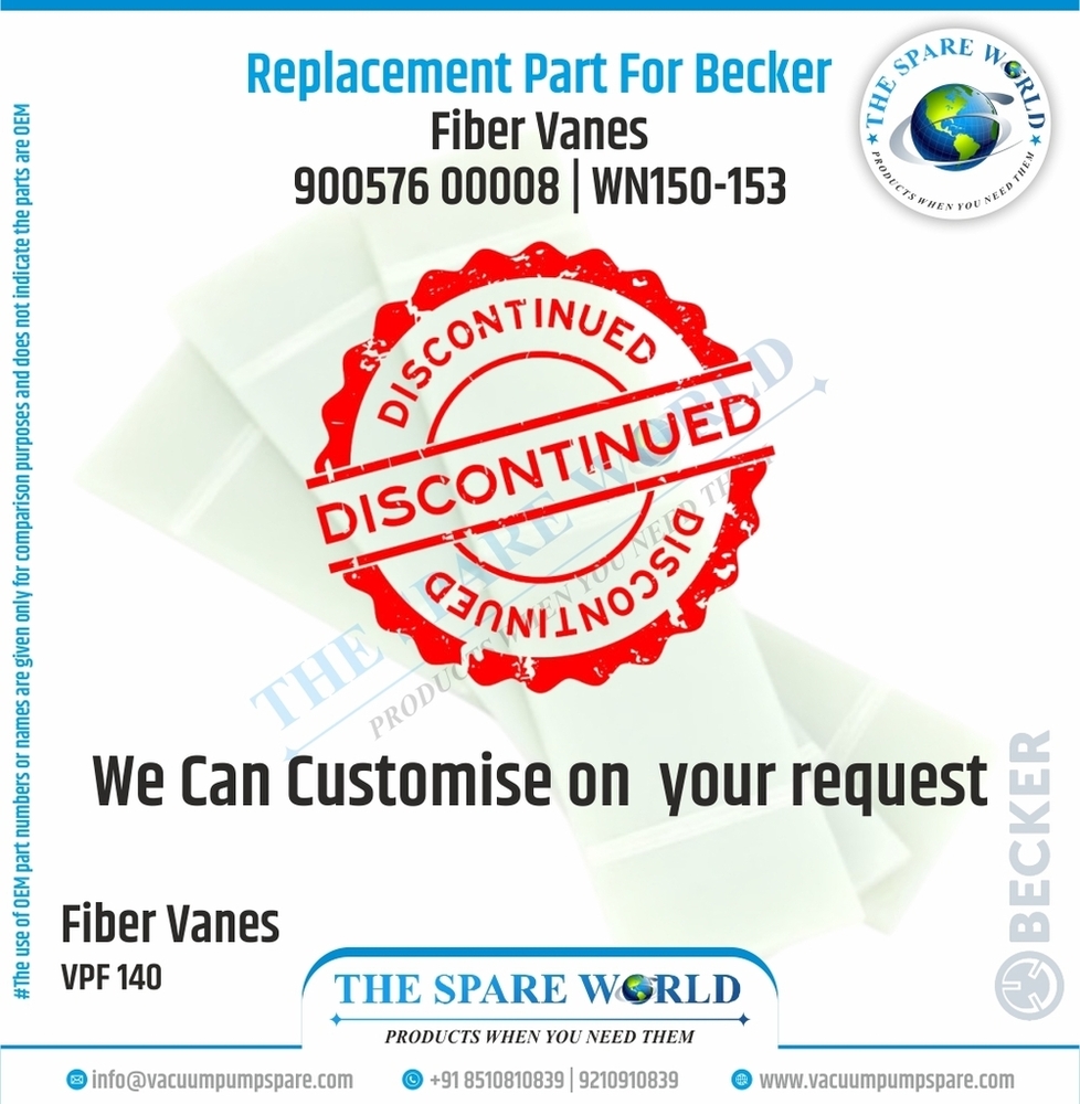 Vane Set For Becker - Vpf 140 | 8 | Wn150-153 - Chemical Composition: G11