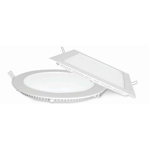 LED Recess Panel Edgelit Metal - Aluminium Die Casting, Square/Round Shape, White Color, 3W Lamp Power | Versatile Design for Modern Spaces