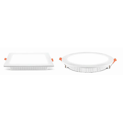 LED Recess Panel Backlit Trim - Polycarbonate Material, 6 Watt Power, White Color , Adjustable 3000K/4000K/6500K Kelvin Temperature, Round/Square Shape