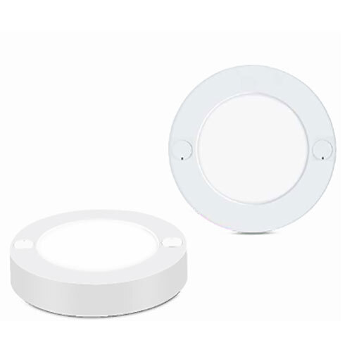 LED Surface Panel Striker - Polycarbonate, 3W Power | Colors: White, 6500K, 3000K, Blue, Greek, Pink - Versatile Lighting Solution