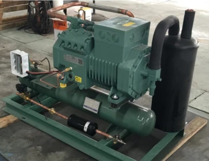 2-Stage Semi-Hermetic Blast Condensing Unit - Color: Green