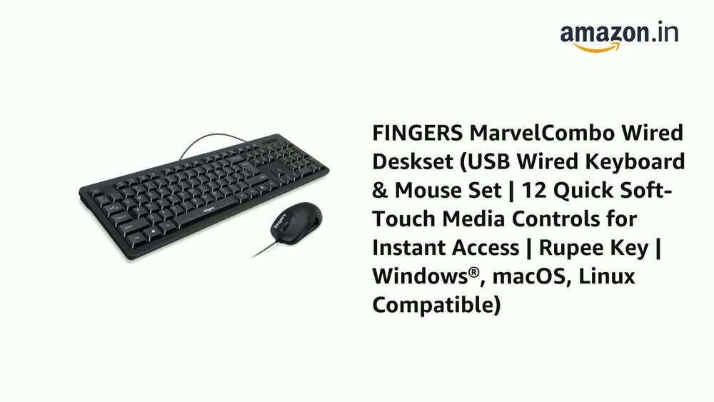 Fingers Wired Keyboard And Mouse - Combo