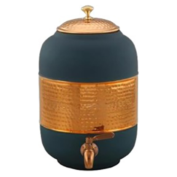 Copper Hammered Regular Water Cooler Blue