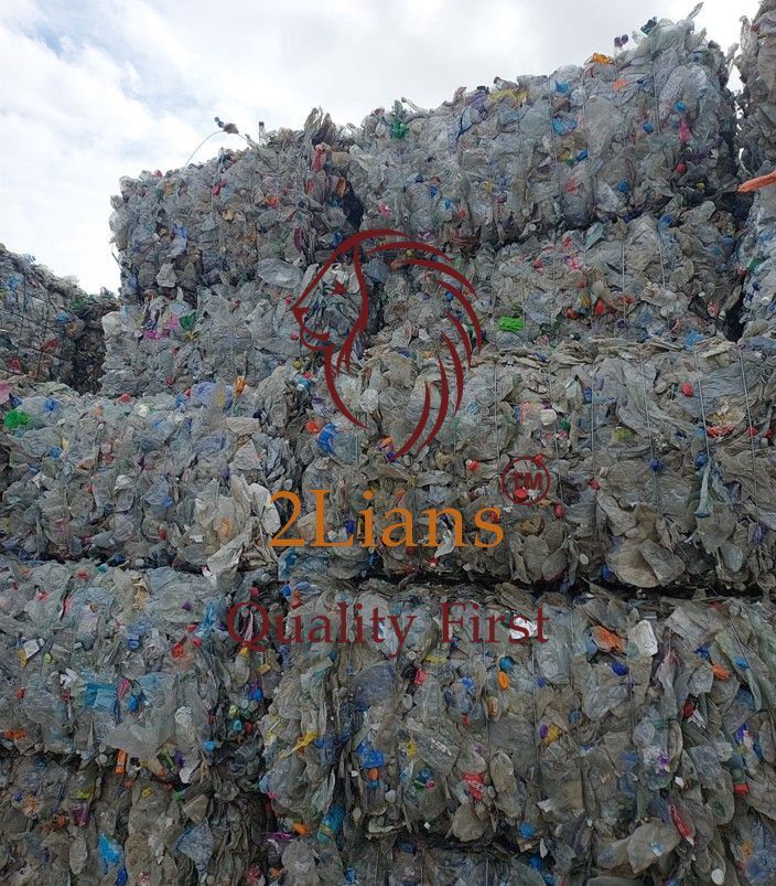 PET Bottles on bales grade A