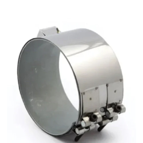 220V Mica Band Heater - Stainless Steel, Portable Design | Electric Power Source, 1-Year Warranty, Ideal for Industrial Heating Applications