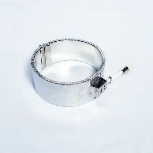 Ceramic Band Heater With Inside Cover - Stainless Steel, 230 Volt, Electric | Portable Design, 1-Year Warranty, Enhanced Heat Transfer