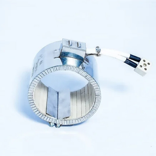 Ceramic Band Heater - Stainless Steel, 110V Electric | Portable Installation, Energy-Efficient with 1-Year Warranty for Home & Office Use