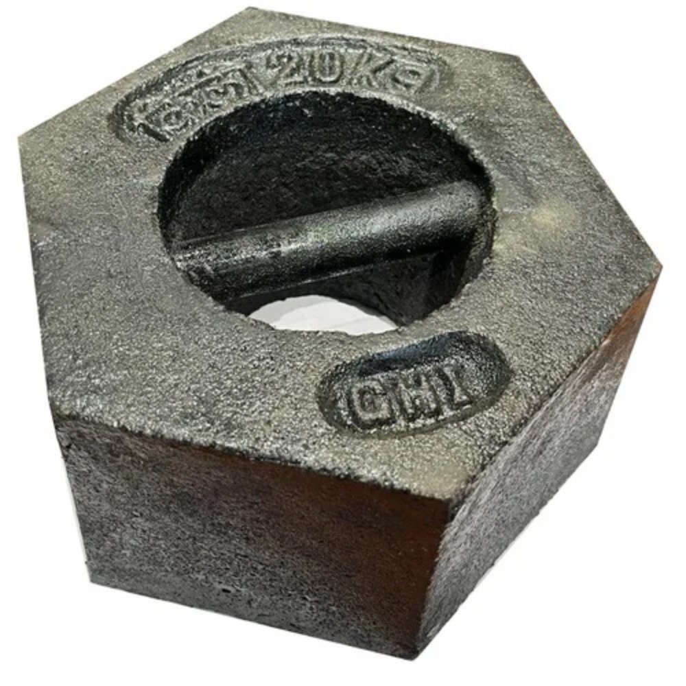 20Kg Cast Iron Weight Calibration Weight - Color: Black