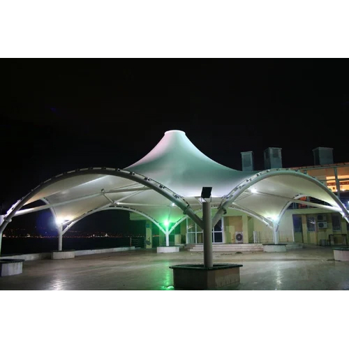 Modular Tensile Gazebo Structure - Color: White