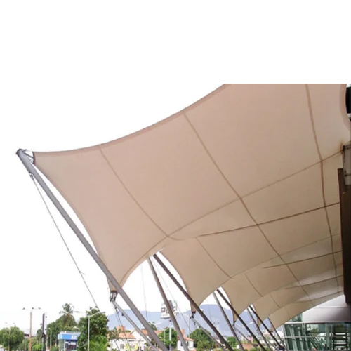 Modular Tensile Structure - High-quality Tensile Fabric, Different Thicknesses, Waterproof, Plain White Style For Commercial Use