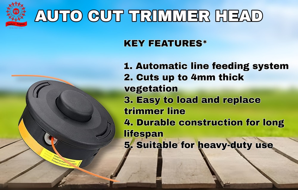 "Sl- 011 Trimmer Head Black Auto Cut 25-2 A Aca A A A Efficient Automatic Line Feeding For Hassle-free Lawn Care " - Capacity: 100 Pcs/hr