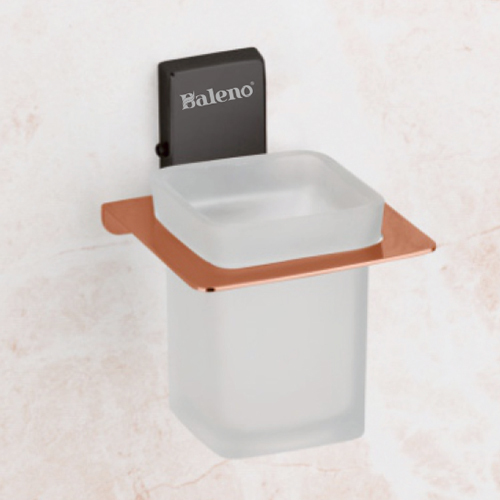 Charm Rose Gold And Black Tumbler Holder - Color: As Per Requirement