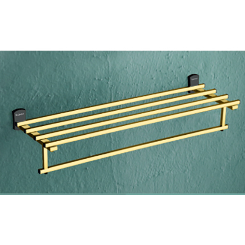 Gold And Black Pvd 24Inch Towel Rack - Color: As Per Requirement