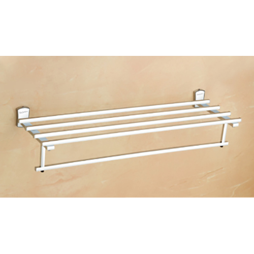 Chrome Plated Towel Rack - Stainless Steel, 24 Inch Size Range 15-25 Inches, Glossy Finish, Various Shapes Available