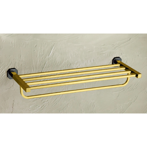 Setik Gold And Black 24inch Towel Rack