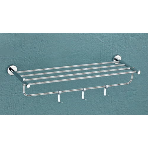 Octo Chrome Plated 24inch Towel Rack