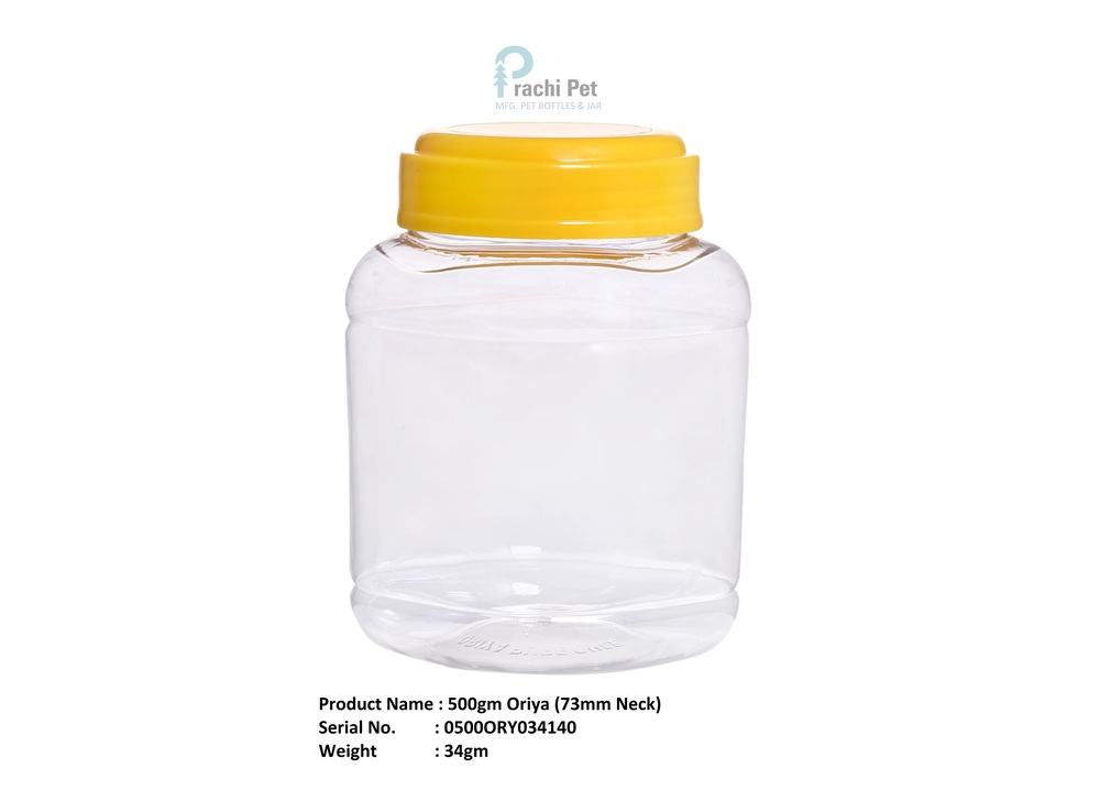 500gm Plastic Pet Jar